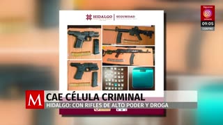 Detienen a una célula criminal en Hidalgo mientras extorsionaban comerciantes