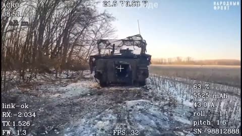 Bradley and Stryker Destroyed in Sudzhan District, Kursk Oblast