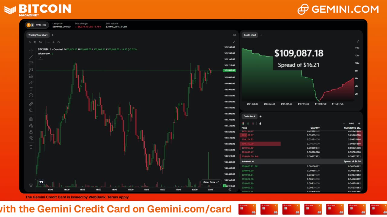 LIVE: BITCOIN BULL MARKET WATCH PARTY FEAT. GEMINI
