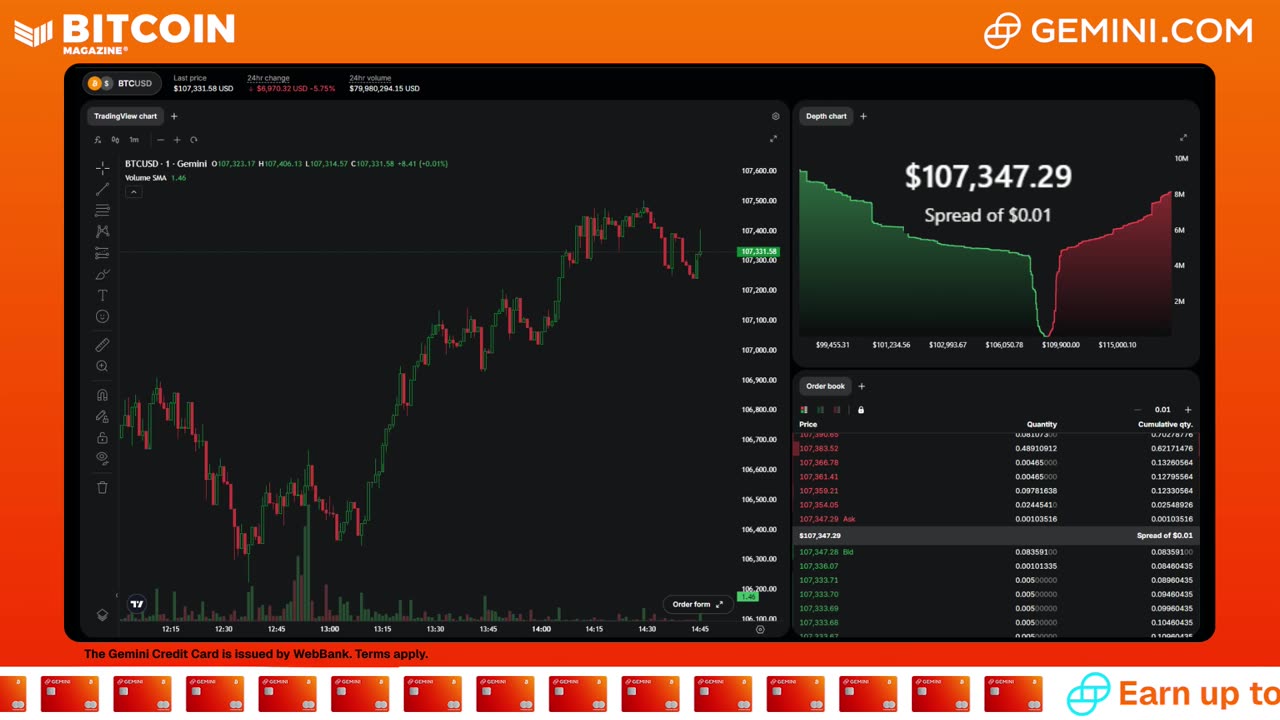 LIVE: BITCOIN BULL MARKET WATCH PARTY FEAT. GEMINI