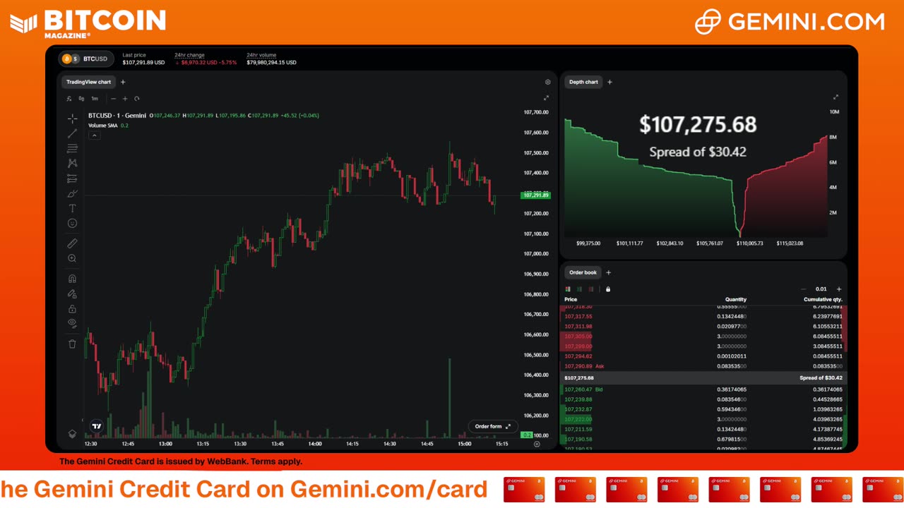 LIVE: BITCOIN BULL MARKET WATCH PARTY FEAT. GEMINI