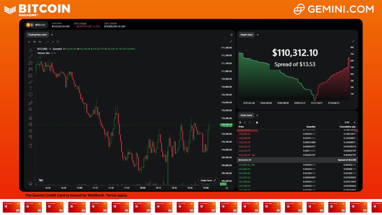 LIVE: BITCOIN BULL MARKET WATCH PARTY FEAT. GEMINI