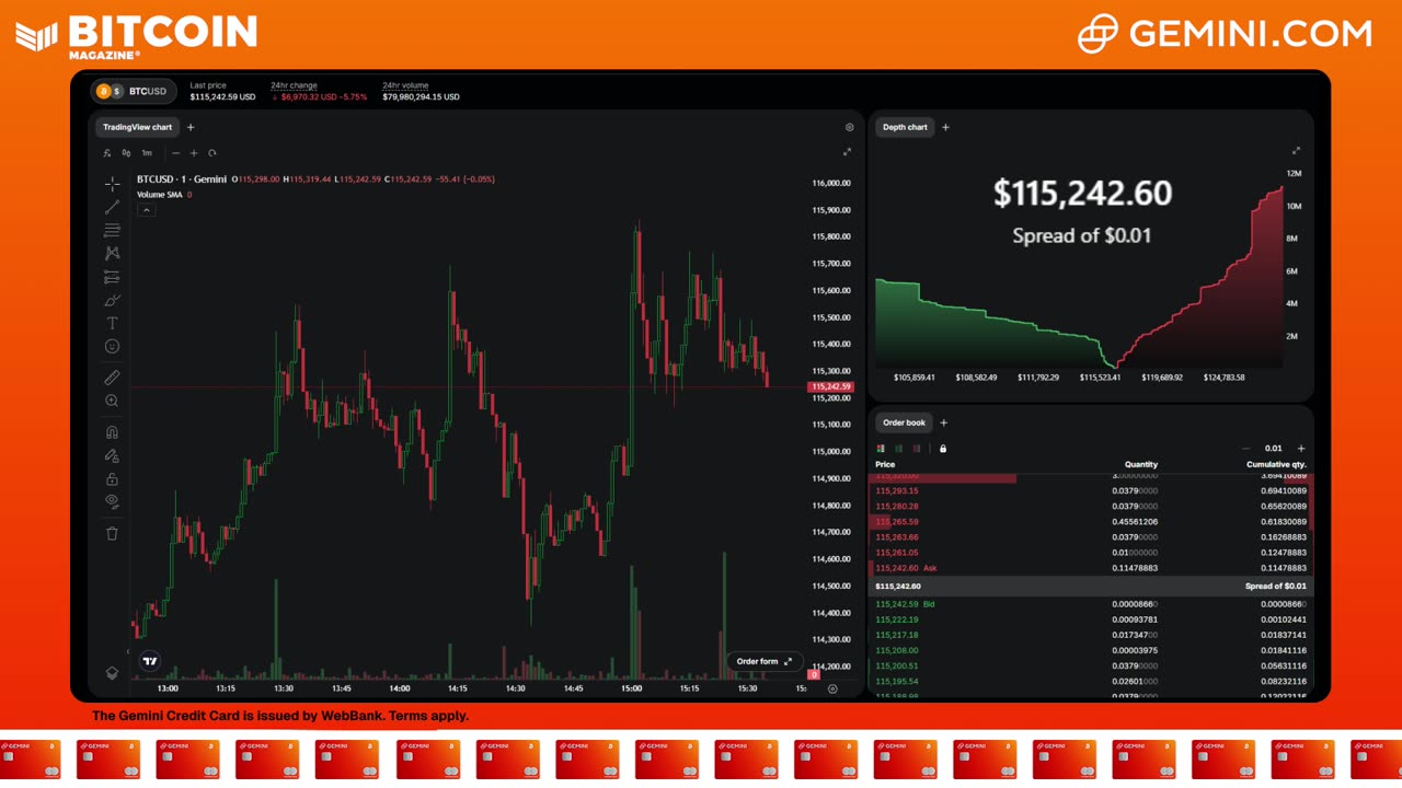 LIVE: BITCOIN BULL MARKET WATCH PARTY FEAT. GEMINI