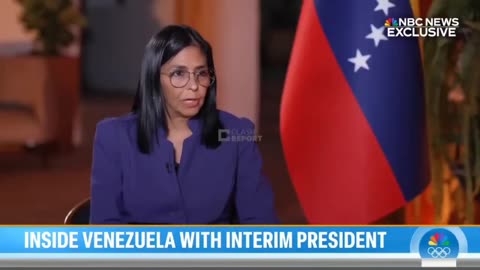 Venezuela's acting president Delcy Rodriguez: "I can tell you President Nicolás Maduro is the