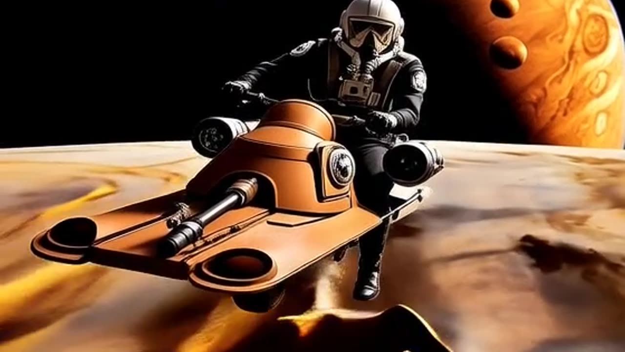 Speeder Bike on Europa near Jupiter