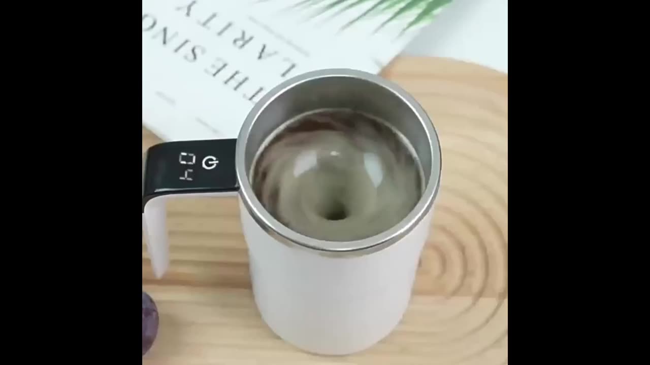 Electric Coffee Mug USB Rechargeable Automatic Magnetic Cup IP67 available at One Red Hill