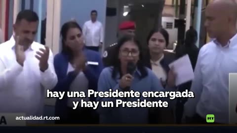 Delcy Rodríguez: "Hay un Gobierno que manda en Venezuela"