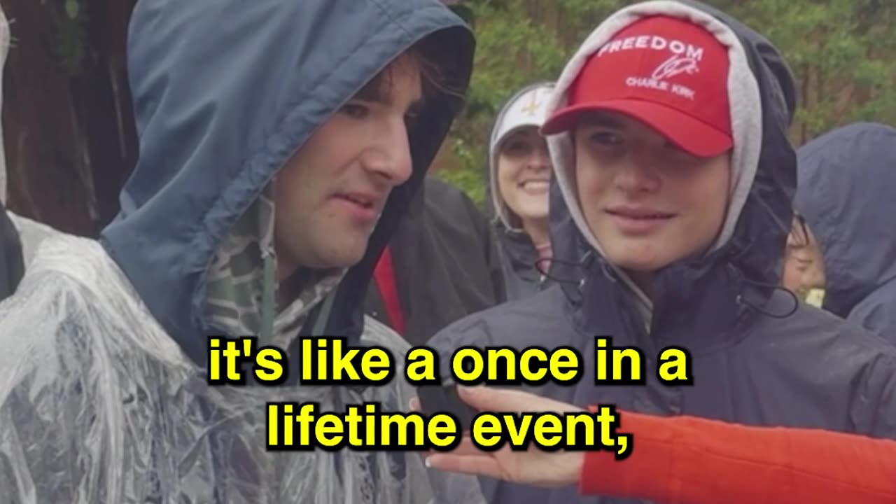 Students wait HOURS to see JD Vance and Erika Kirk