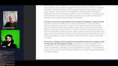 Nonvaxer and 7sees - Human Augmentation - The Dawn of a New Paradigm A strategic implications project dated May 2021 UK GOV. Head of Futures and Strategic Analysis 