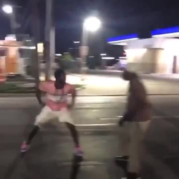 Two drunks fight, one pulls out an unexpected move lol. Thoughts?