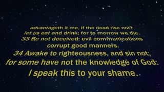 1 Corinthians Chapters 11 through 16 (KJV)