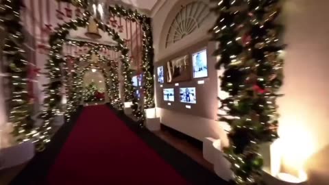 This was the Biden Administration's last Christmas decorations