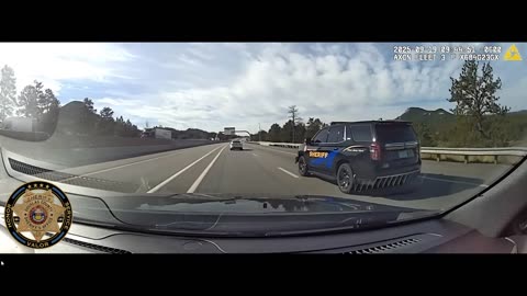 Douglass County Colorado Sheriff uses grappler to stop vehicle pursuit