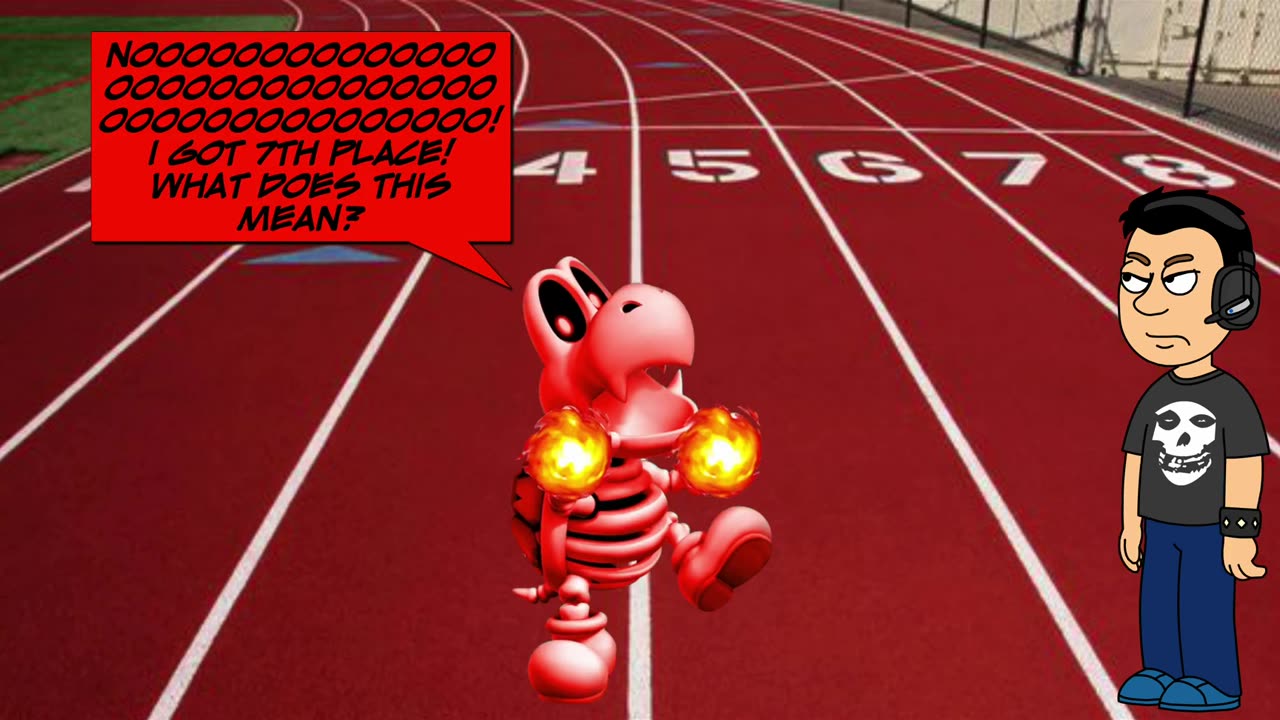 Vortex Koopa Fails the 500m Race