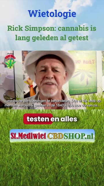 Rick Simpson - cannabis is lang geleden al getest