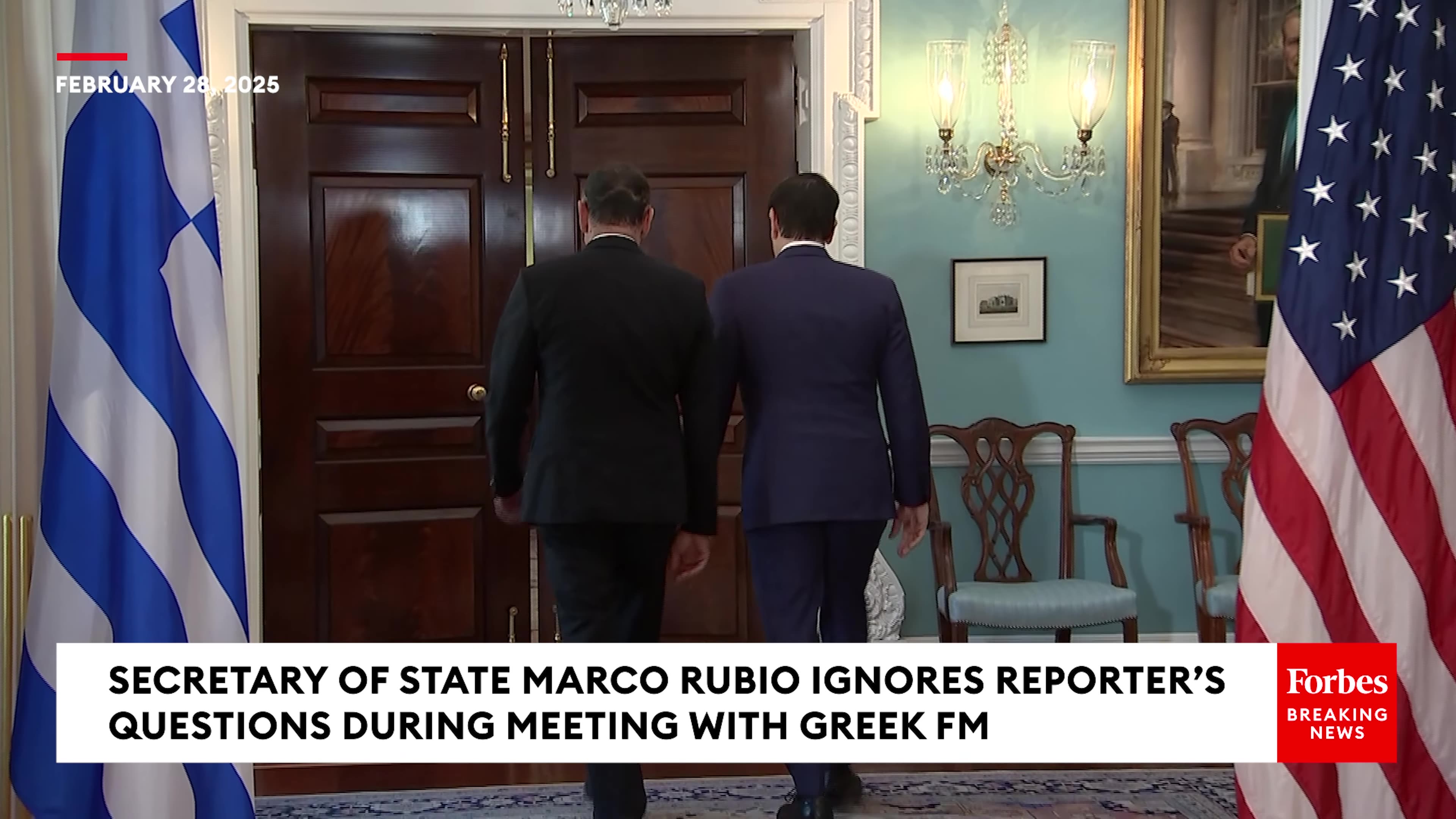 JUST IN- Rubio Ignores Reporter Asking If U.S.-Ukraine Relationship Is Beyond Repair