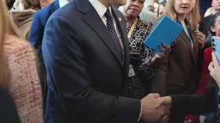 Secretary of States Marco Rubio arrives at the State Department