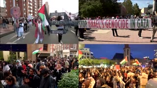 Pro-Palestinian protests held around the world on Oct 7 anniversary