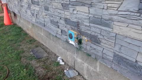 Aquor Hydrant Install The Hard Way. I Have GenStone But I Just Made Some Mounting Blocks. Sweeeeet