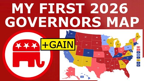 My FIRST 2026 Governors Map Prediction (December 29, 2024)