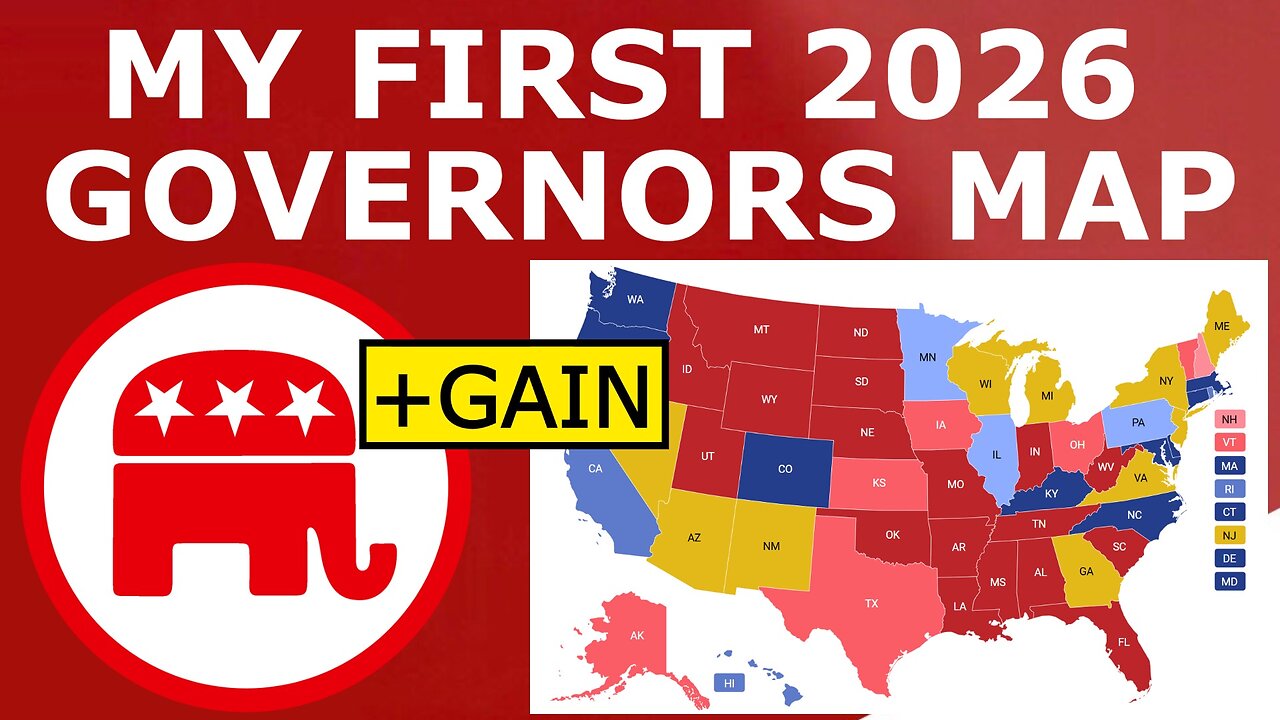 My FIRST 2026 Governors Map Prediction (December 29, 2024)