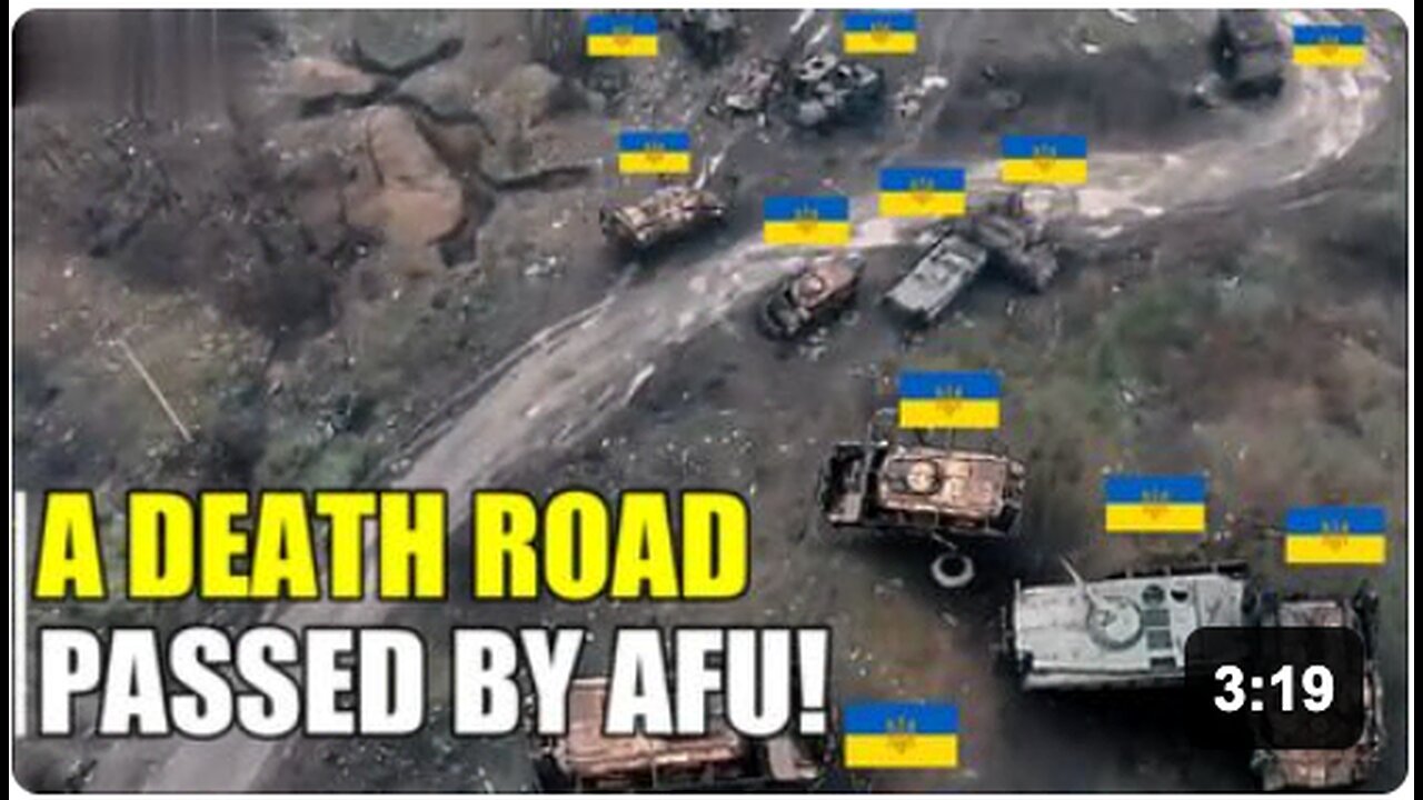 ASTONISHING! A death road of Ukrainian Forces has formed north of Pokrovsk