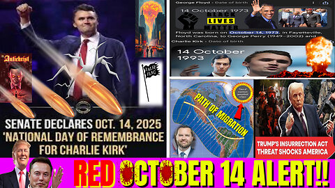 RED ALERT!! Red October 14 CONJUNCTION Ritual Events Coming - Return of The King Deception WARNING!! #charliekirk #georgefloyd #chraliekirkday #october14 #charliekirkbirthday #ukraine #jdvance #trump #rumbletakeover #rumblerant #gaming #antichrist #maga #