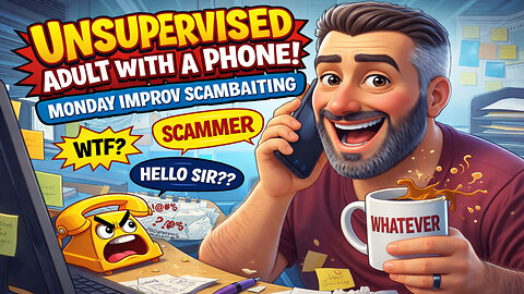 Unsupervised Adult With a Phone: Monday Improv Scambaiting #407