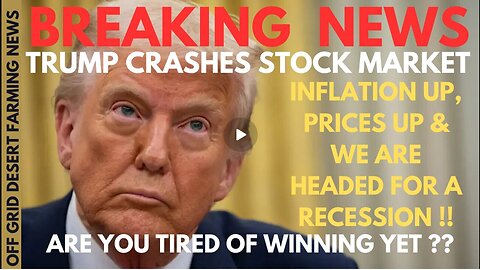 Breaking News- Trump Tariffs Crashes The Stock Market, The Worse It Yet To Come..