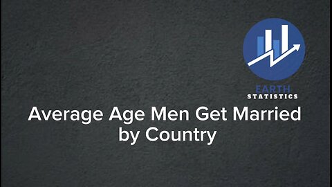 Average Age Men Get Married by Country...