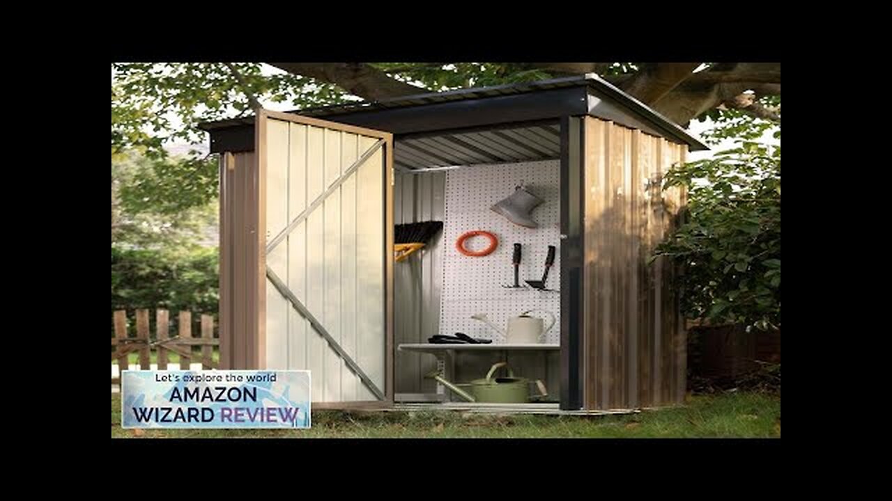 Devoko Outdoor Storage Shed 5 x 3 FT Lockable Metal Garden Shed Review