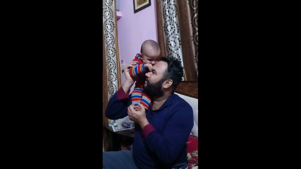 .........Masti with papa ........