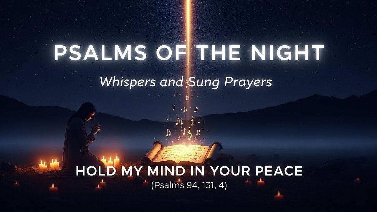 Psalms of the Night – Whispers and Sung Prayers- HOLD MY MIND UN YOUR PEACE (Psalms 94, 131, 4)