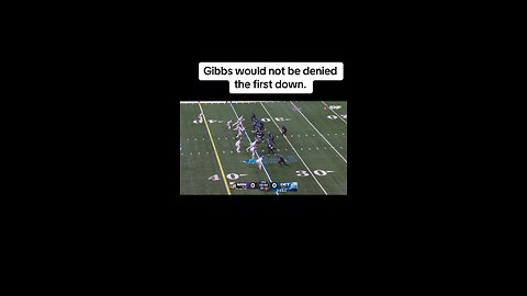 Gibbs would not be denied the first down.