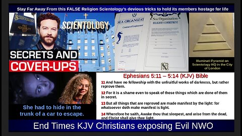 Stay Far Away From this FALSE Religion Scientology’s devious tricks to hold members hostage for life