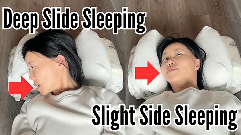 Back side sleeping pillow