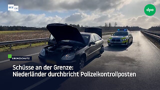 Schüsse an der Grenze: Niederländer durchbricht Polizeikontrollposten