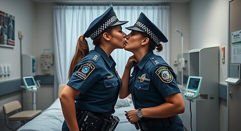 POLICE Girls Kissing and Hugging