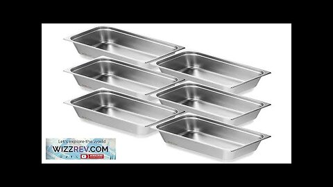 VEVOR 6 Pack Hotel Pans Full Size Anti-Jam Steam Pan 0.8mm Thick Review