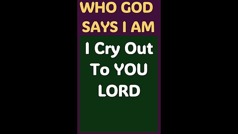 I CRY OUT TO YOU LORD #wordofgod #Jesus #God #spirituality #strength #defender #help #protect