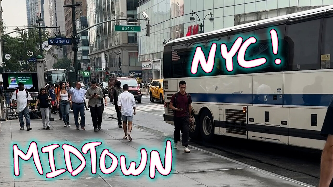 Easy Calm Day with an iPhone in Midtown Manhattan NYC - New York City - July 2024