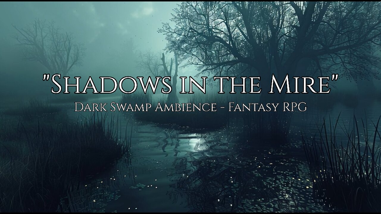 1 Hour Dark Swamp Ambient Music │ "Shadows in the Mire" │ Fantasy RPG