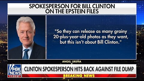 Bill Clinton Spokesman Responds To Epstein files