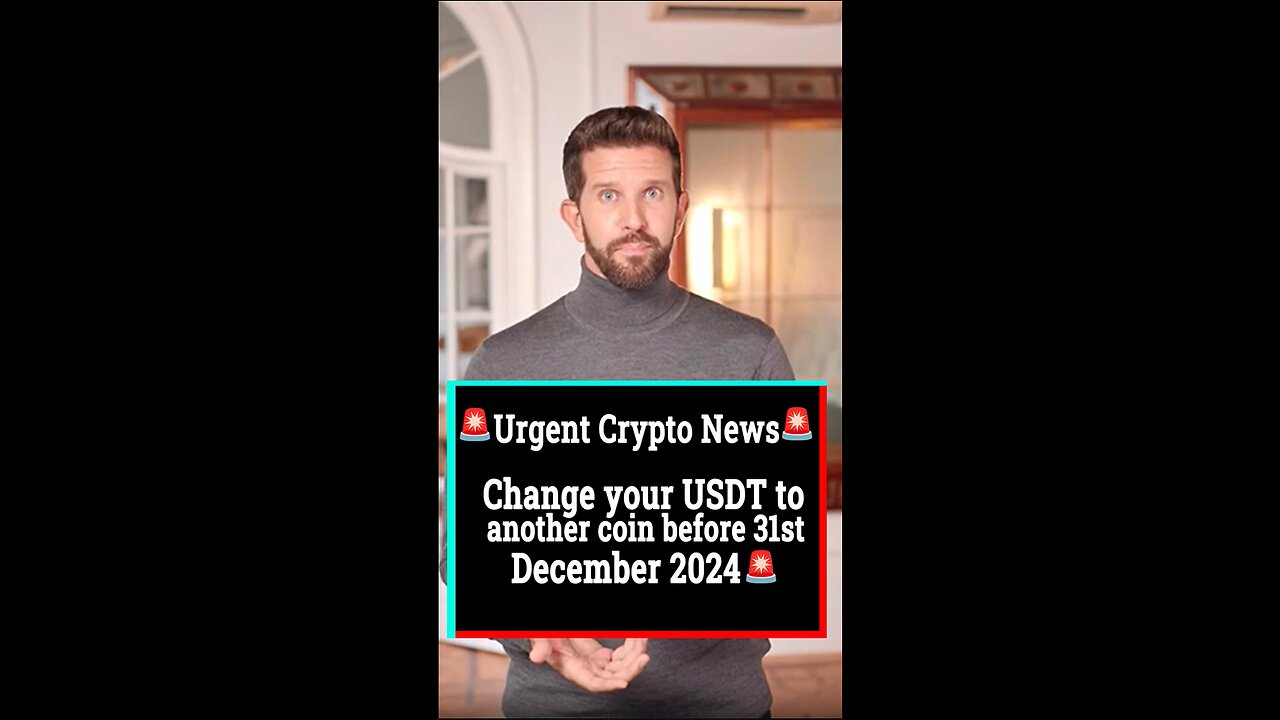 Urgent Crypto News - Change USDT to another Coin ASAP