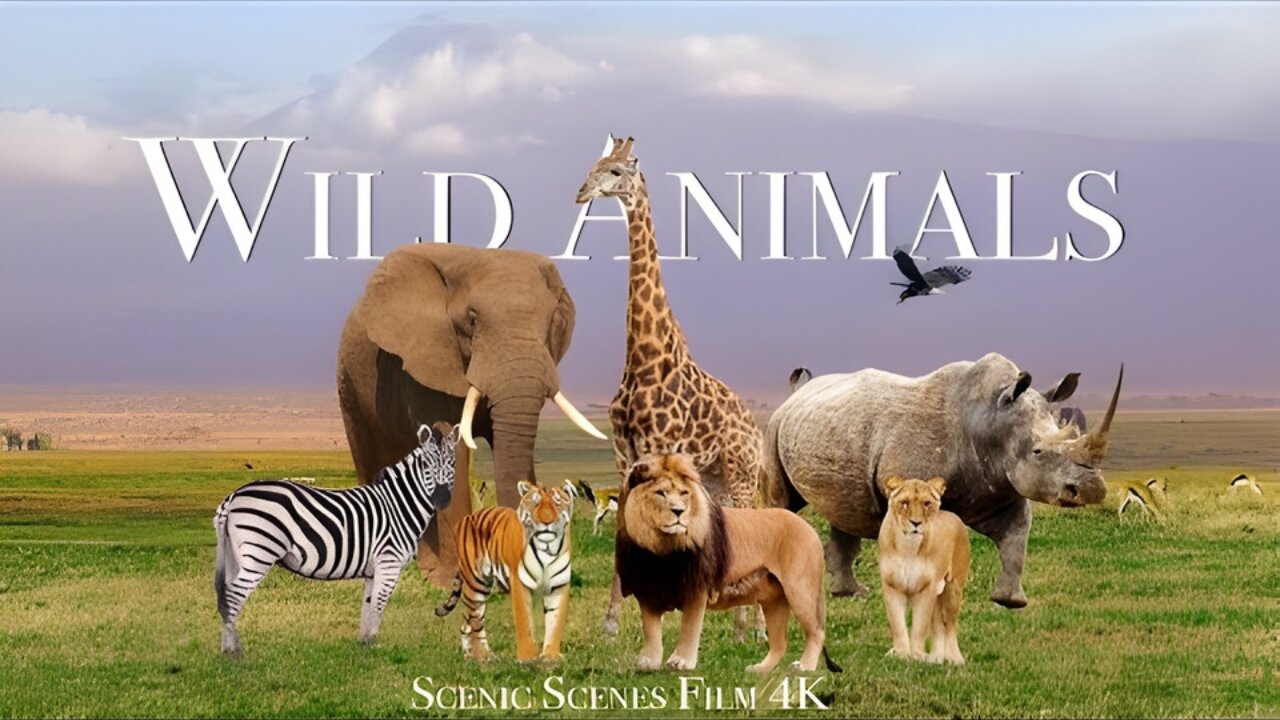 Amazing Scene of Wild Animals In 4K - Scenic Relaxation Film