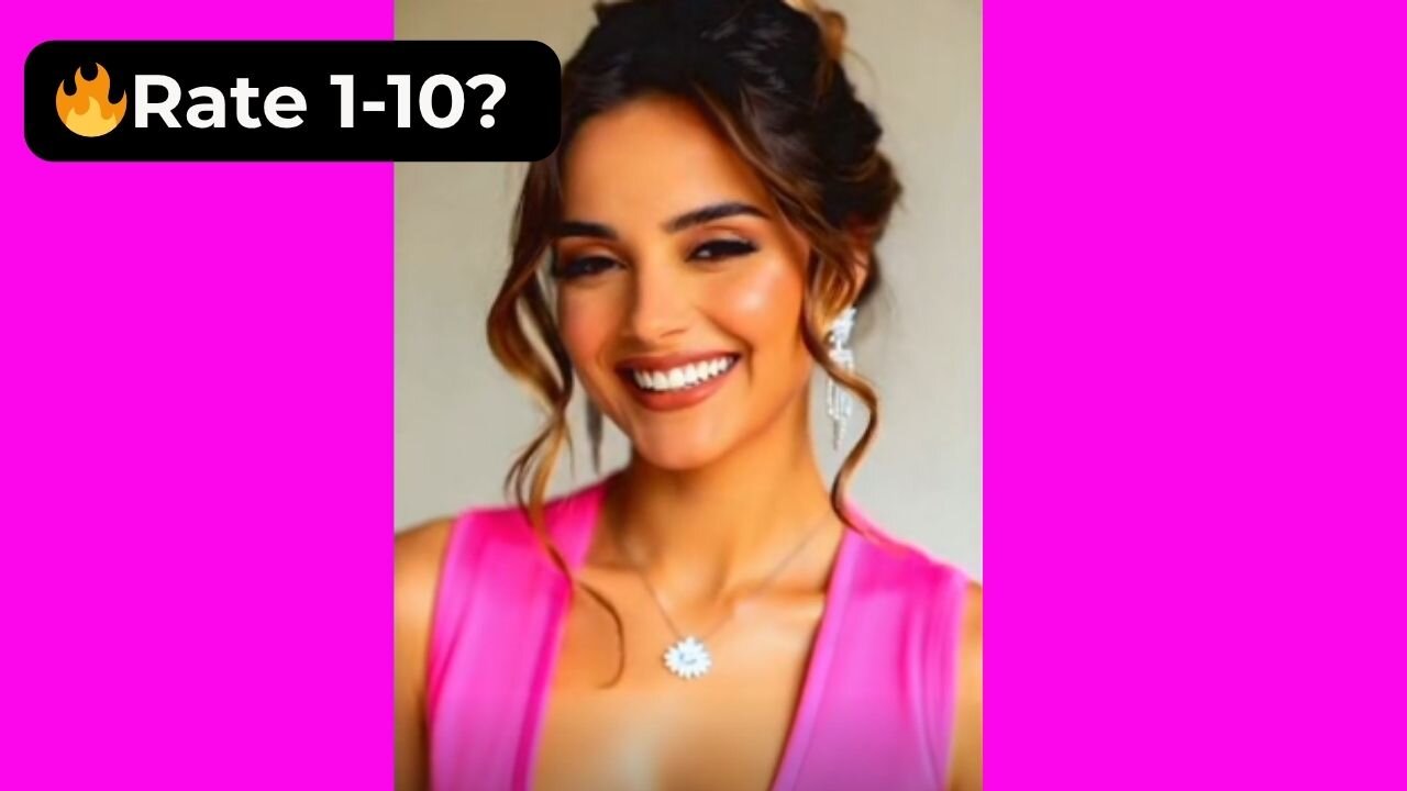 🔥 Rate Her Chest & That Daisy Jewellery in This Pink Top 1-10? 😍 Supermodel 4K