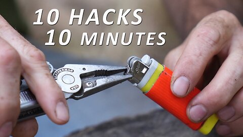 10 Survival and Bushcraft HACKS you probably didn't know!