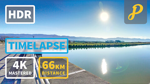 Winter Gravel Cycling 248 - Lake Wairarapa Loop - 4K #timelapse