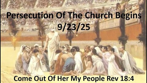 Persecution of the Church Begins and Apostles Among Us