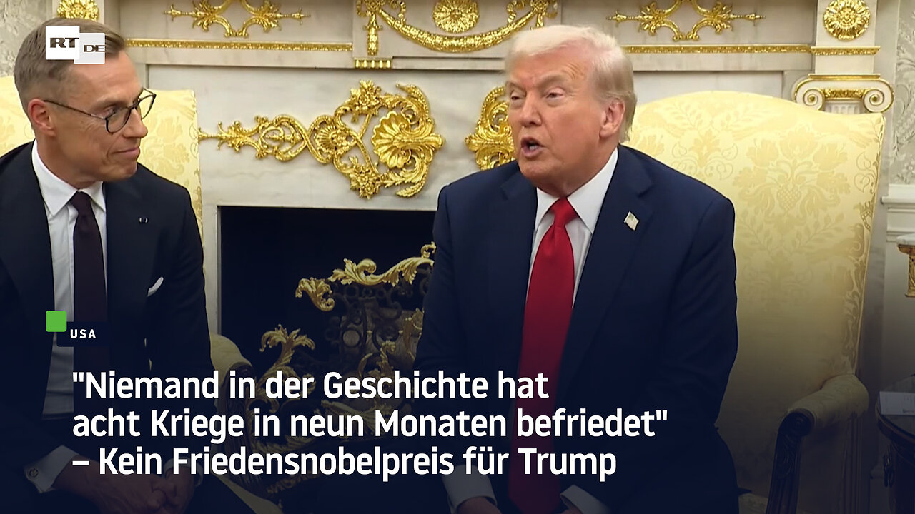 Niemand hat jemals acht Kriege in neun Monaten befriedet – Kein Friedensnobelpreis für Trump